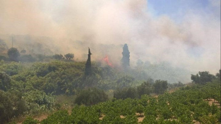 Μεγάλη φωτιά τα ξημερώματα στον Άραξο